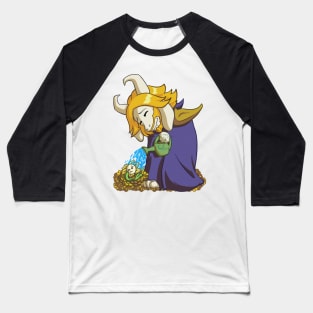 Asgore and Flowey Baseball T-Shirt